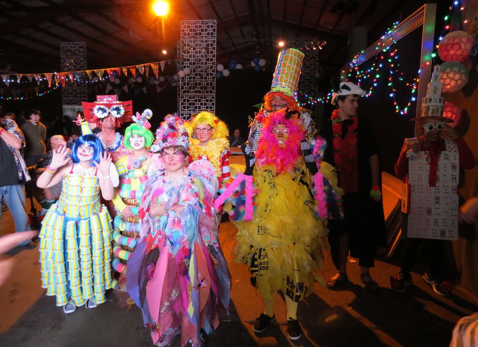  Wearable arts parade at InterACT (2014). Photograph by Rod Wills.