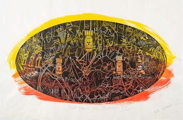  Lino Cuts Of Disrupted Space
