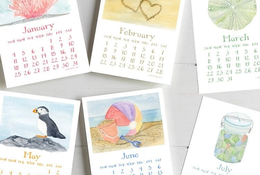  Watercolour Calendars