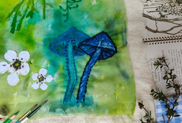  Painted and Stitched: Flora & Fungi