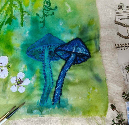  Painted and Stitched: Flora & Fungi